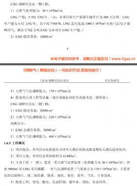 天津LNG調(diào)峰(液化、氣化）應(yīng)急站項(xiàng)目可行性研究報(bào)告