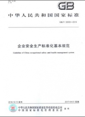 企業(yè)安全生產(chǎn)標(biāo)準(zhǔn)化基本規(guī)范國(guó)標(biāo)/T 33000-2016